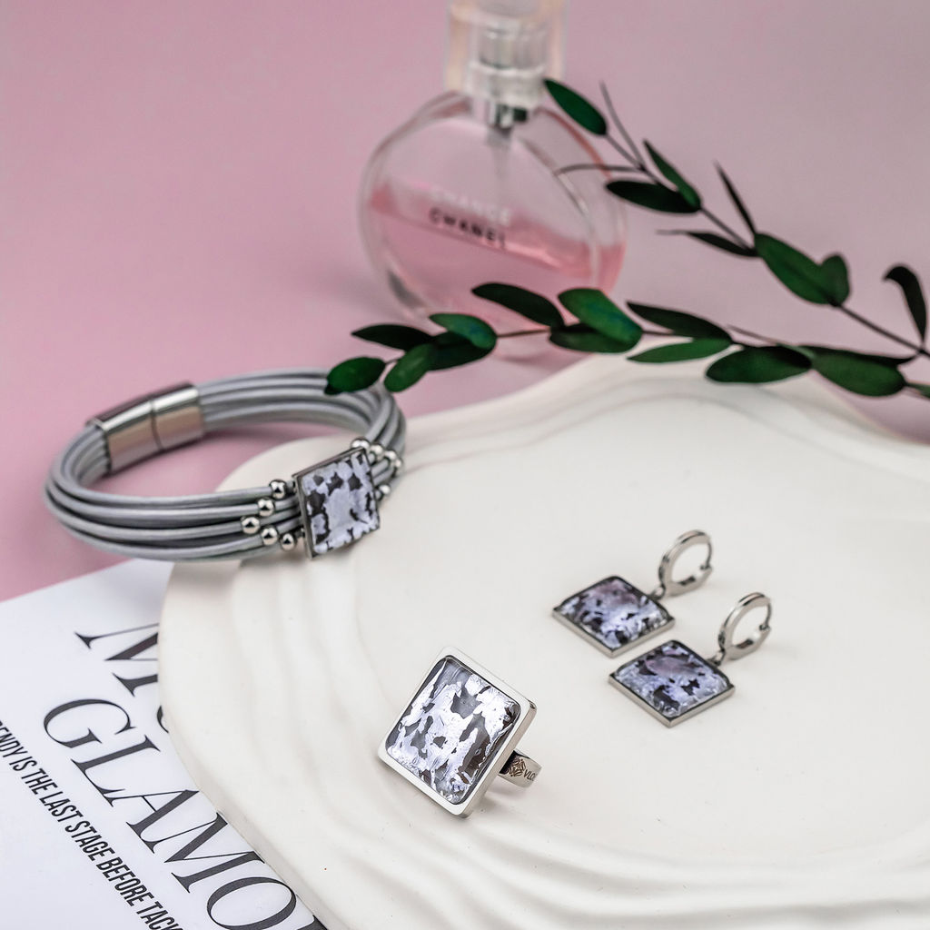 Серьги из муранского стекла LILAC LS3545