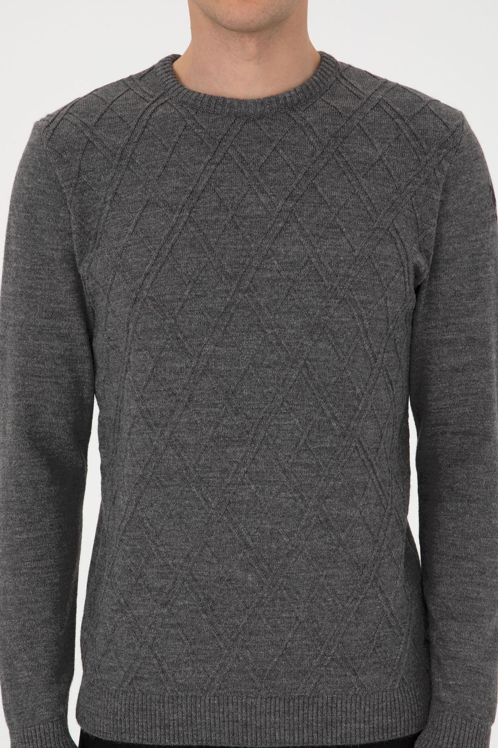 Erkek Gri Melanj Kazak - U.s. polo assn фото 6