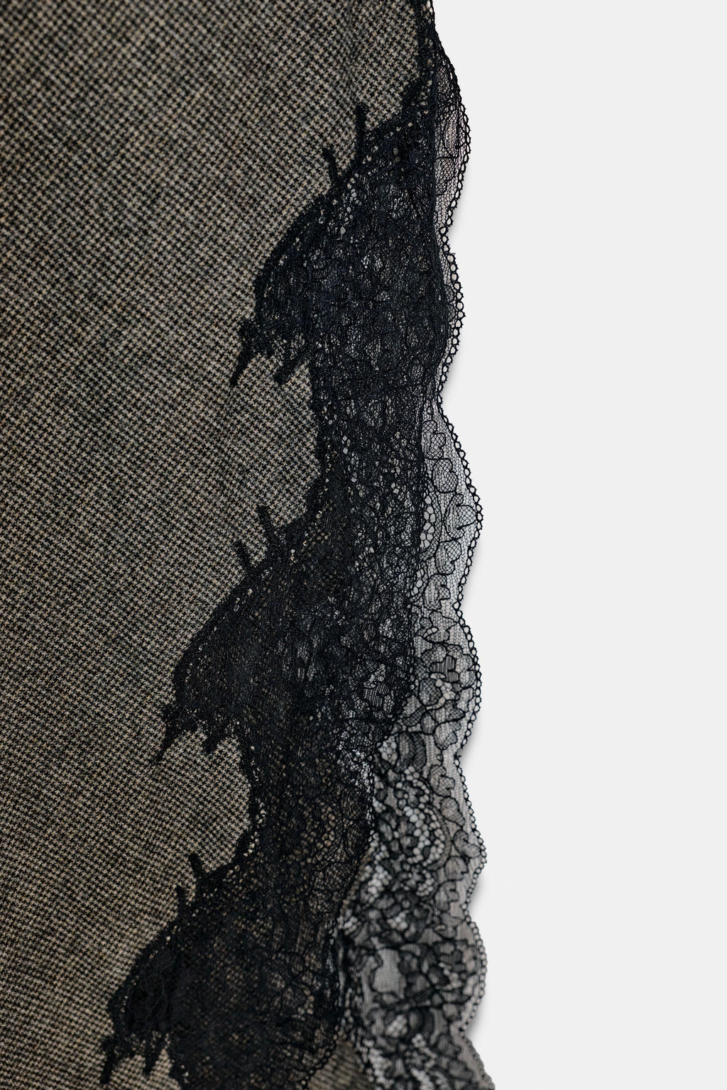 ZW COLLECTION LIMITED EDITION LACE WOOL DRESS - Zara фото 9