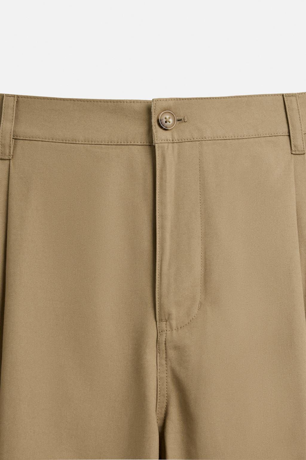 PLEATED WIDE-LEG TROUSERS - Zara фото 9