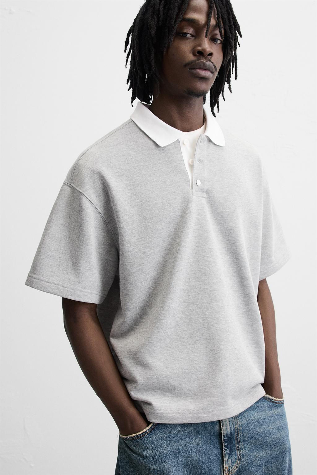 RELAXED FIT POLO SHIRT - Zara фото 13