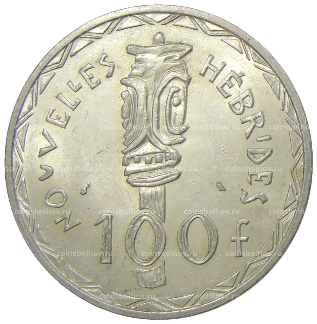 100 франков 1966 года Новые Гебриды