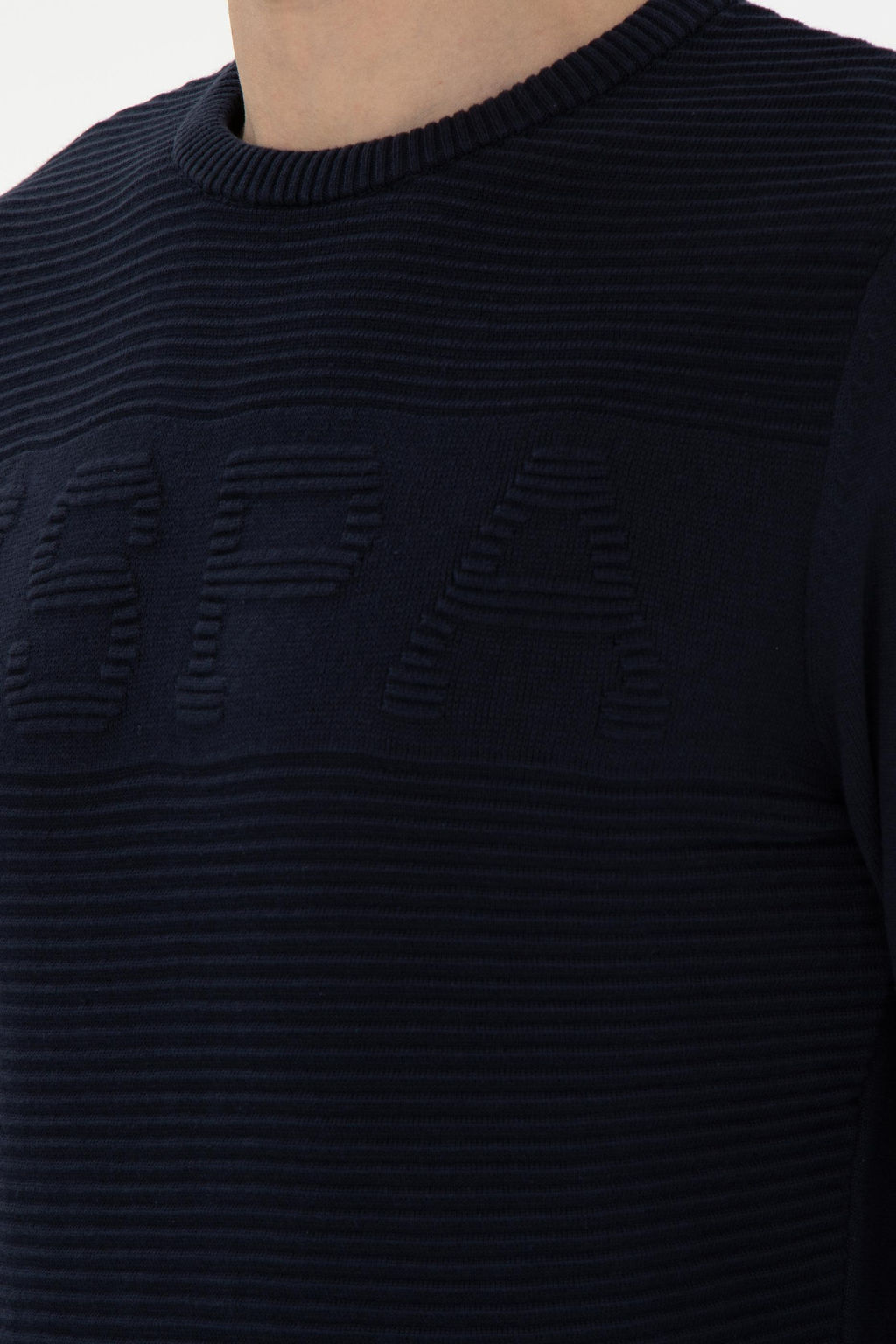 Erkek Slim Fit Bisiklet Yaka Lacivert Kazak - U.s. polo assn фото 7