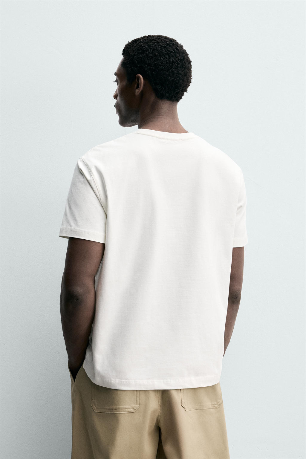 PACK 3 CAMISETA MEDIUM WEIGHT B?SICA / Blanco - Zara фото 6