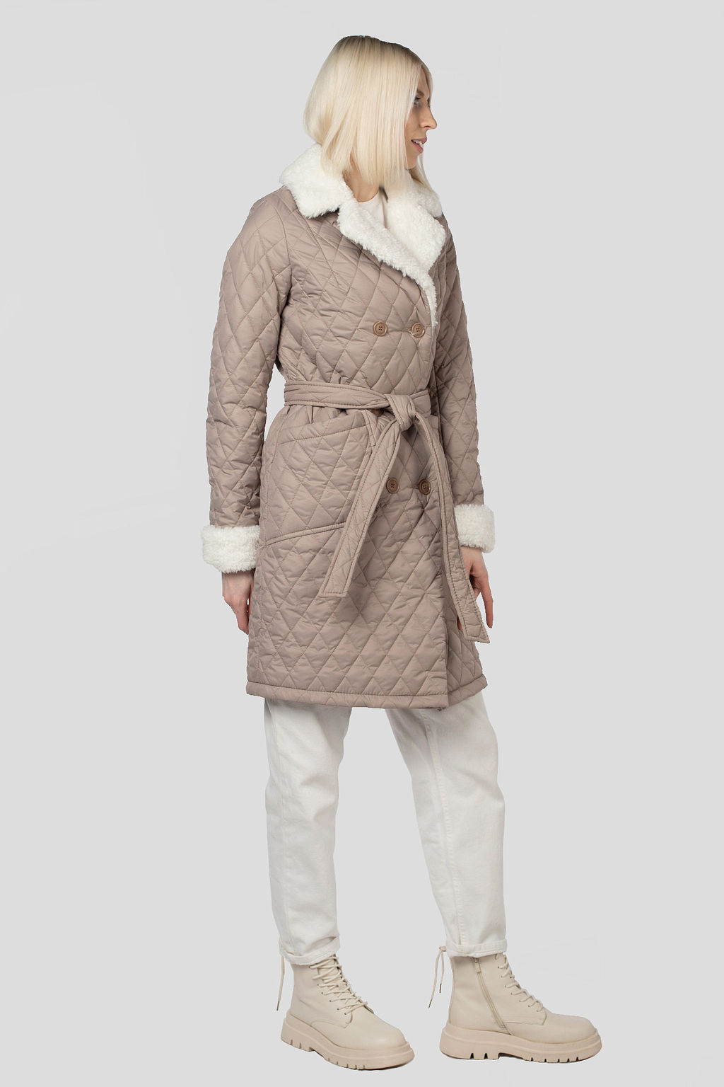 Пальто женское демисезонное (пояс) - Империя пальто фото 5