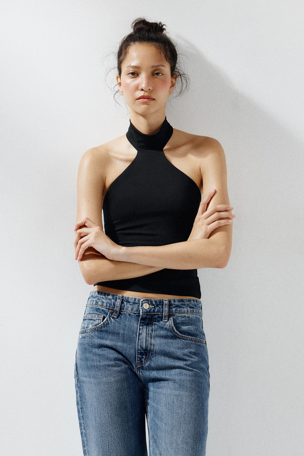 POLYAMIDE HALTER TOP - Zara фото 46
