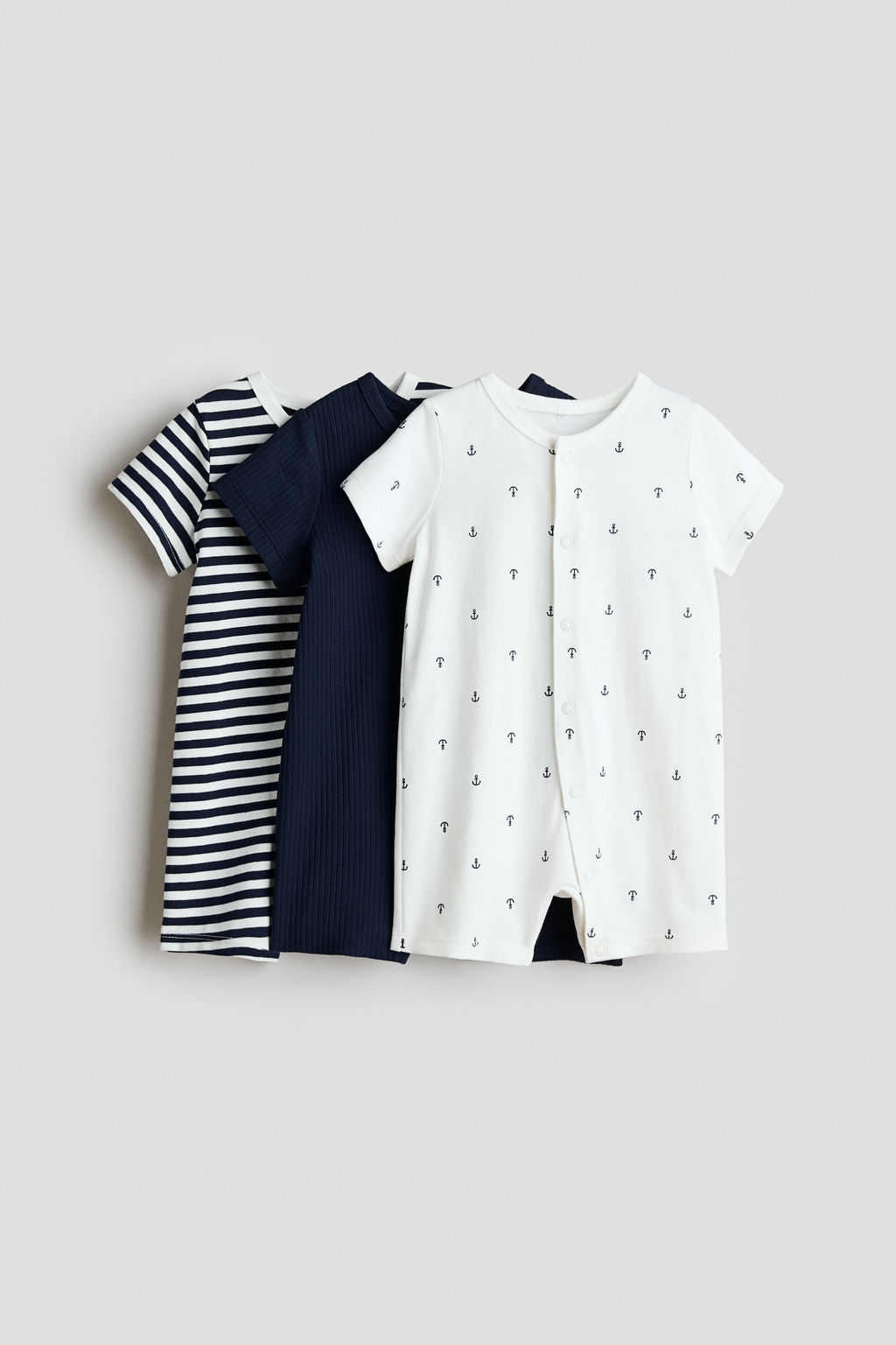 Pack de 3 pijamas enteros cortos