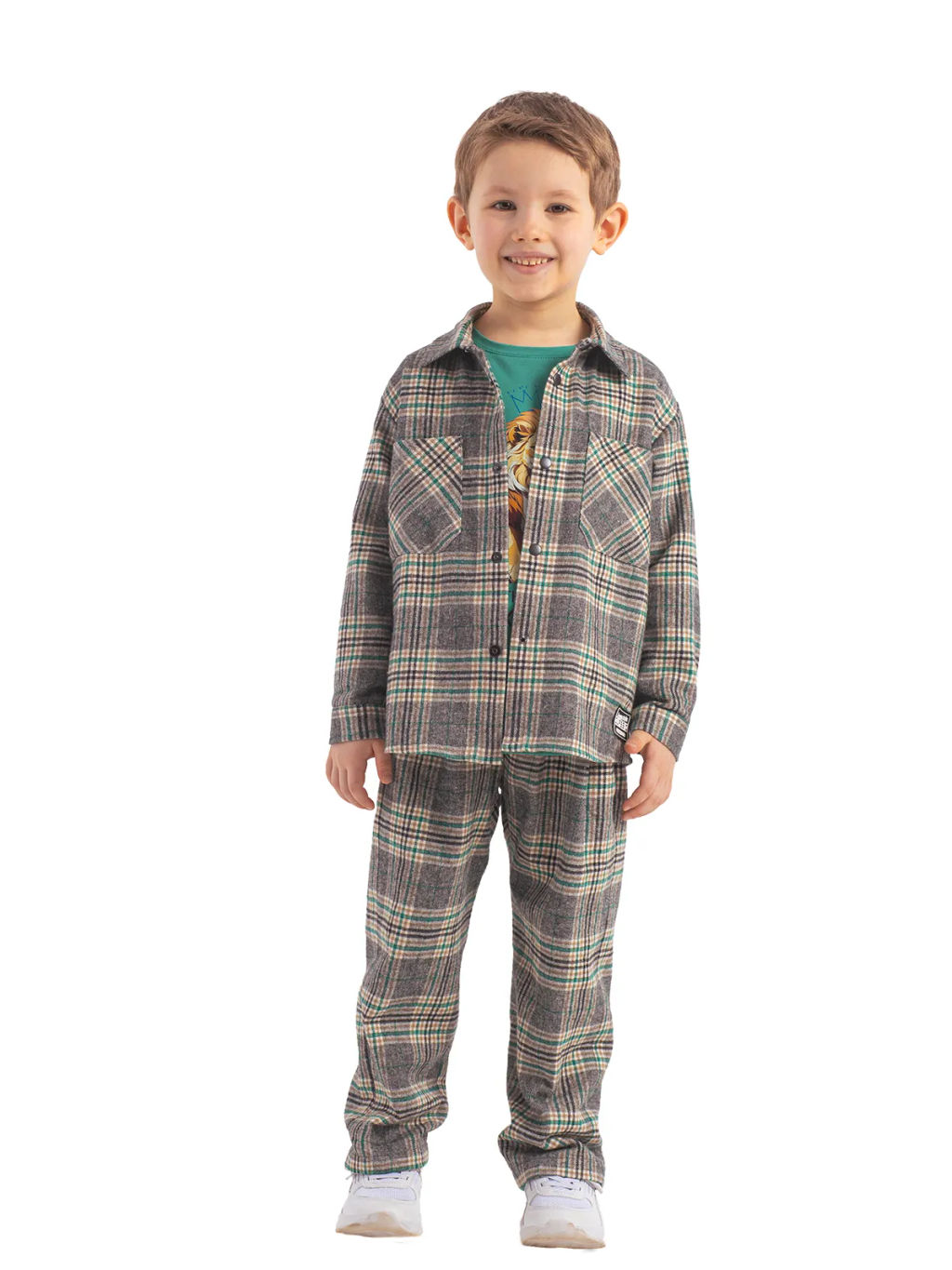 Брюки из фланели мал. О36716 - Карамелли фото 4