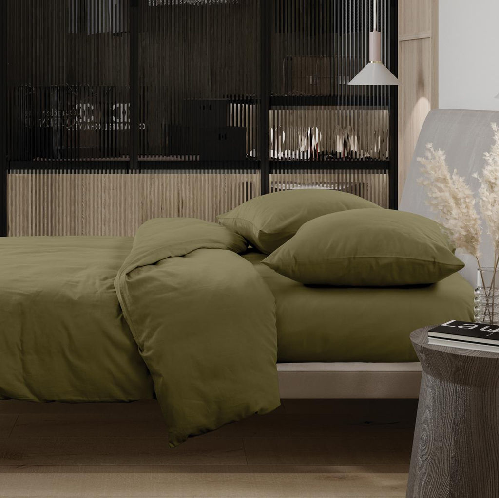 КПБ семейный перкаль Актив "Wenge" (50х70) рис. 86034-12 Forest chill