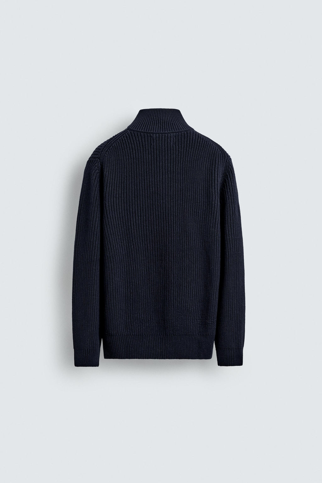 PURL KNIT QUARTER-ZIP SWEATER - Zara фото 7