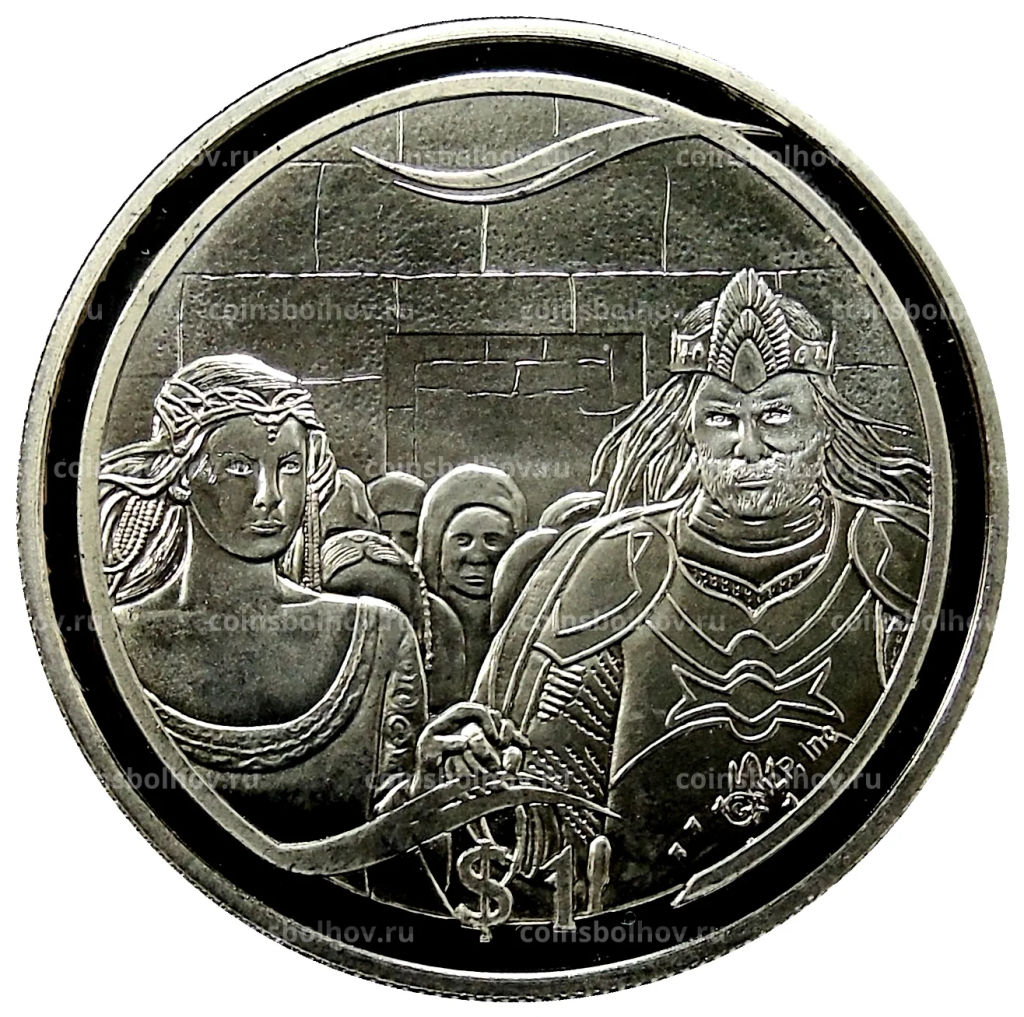 1 доллар 2003 года Новая Зеландия Властелин колец Коронация Арагорна