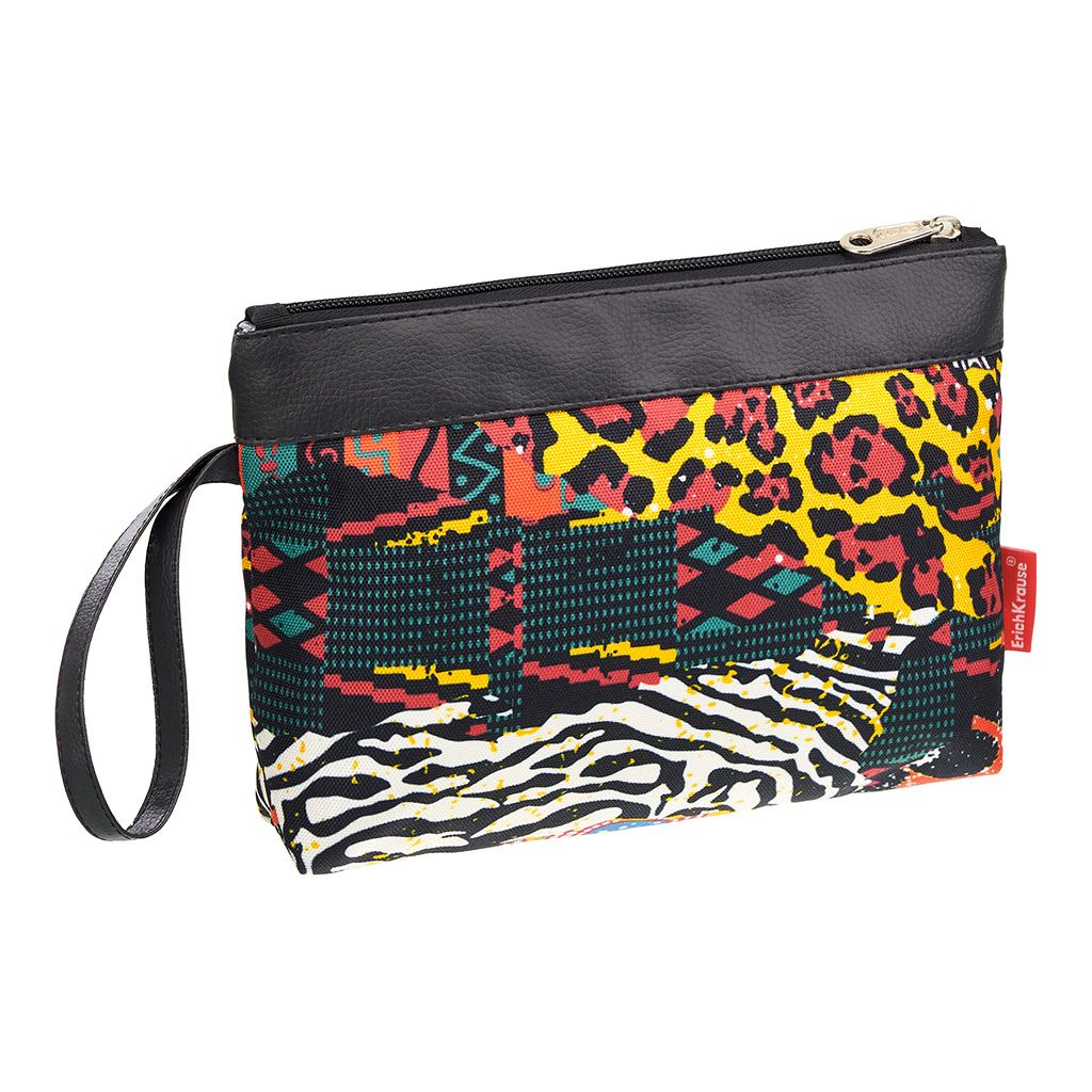 Цена за 4 шт. Косметичка ErichKrause® StreetLine 230х160мм Africa Color