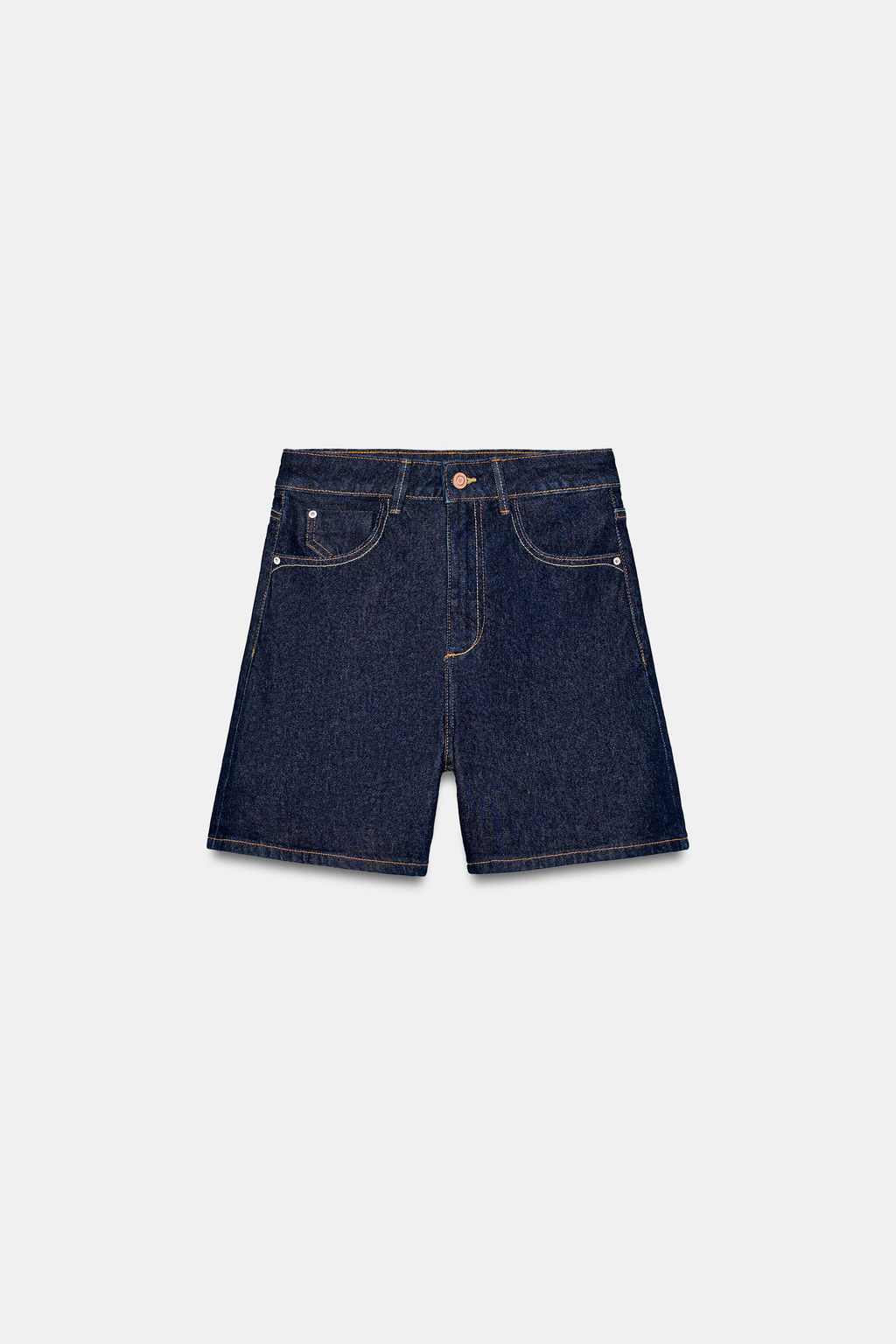 SHORTS Z1975 MOM FIT / Azul - Zara фото 4
