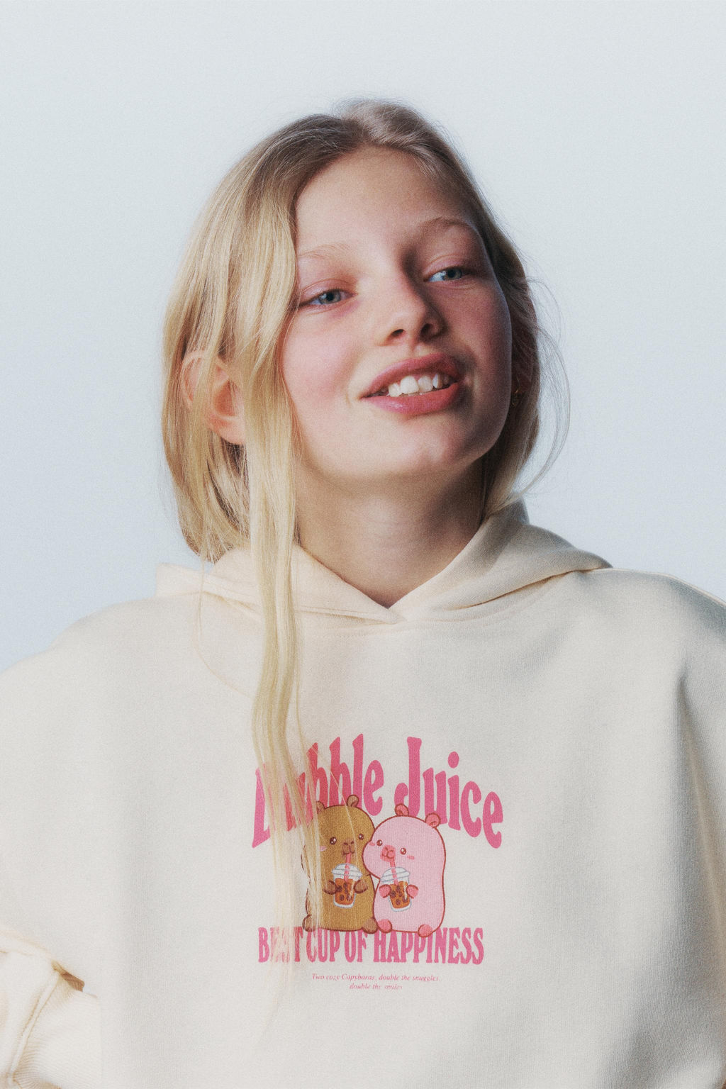 SUDADERA CAPUCHA CAPIBARA CAPYFUN / Crudo - Zara фото 11