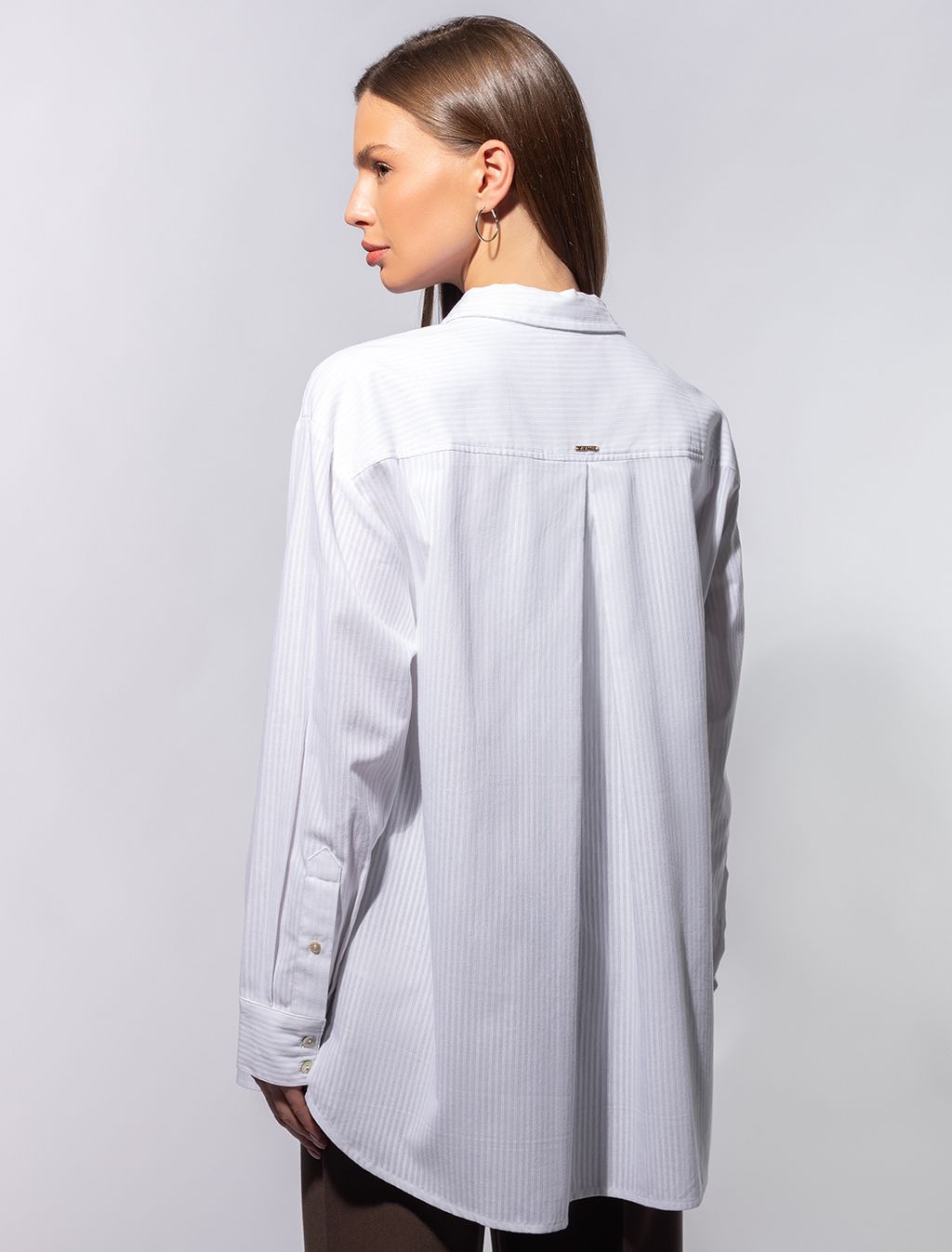 VILATTE / Блузка из 100% хлопка с разрезами по бокам  фото 2