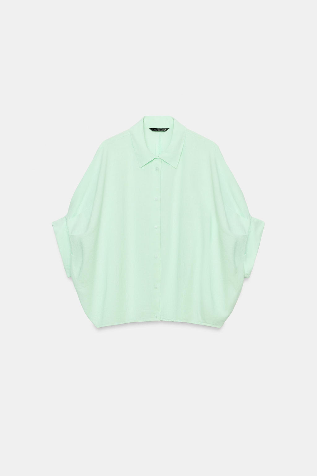 CAMISA GLOBO / Menta - Zara фото 6