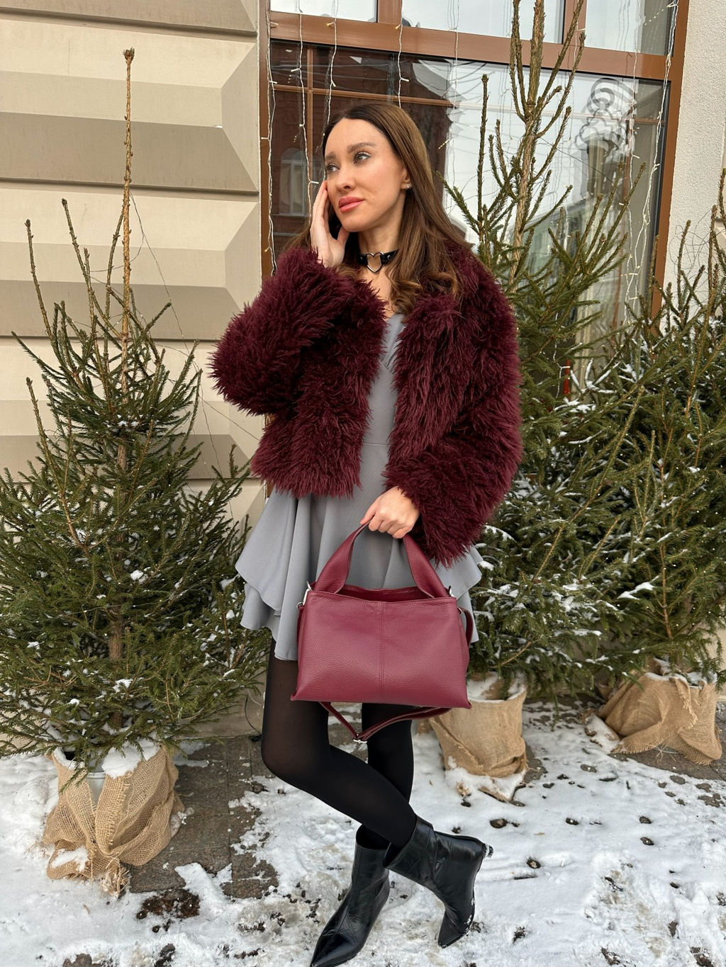 Сумка женская из телячьей кожи