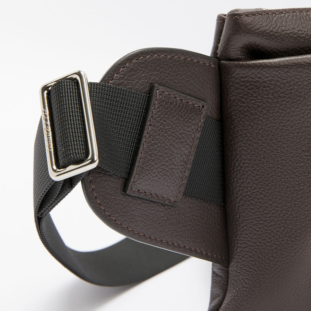 Мужская поясная сумка CALZETTI ADAM L Артикул 2435957, темно-коричневый  фото 4