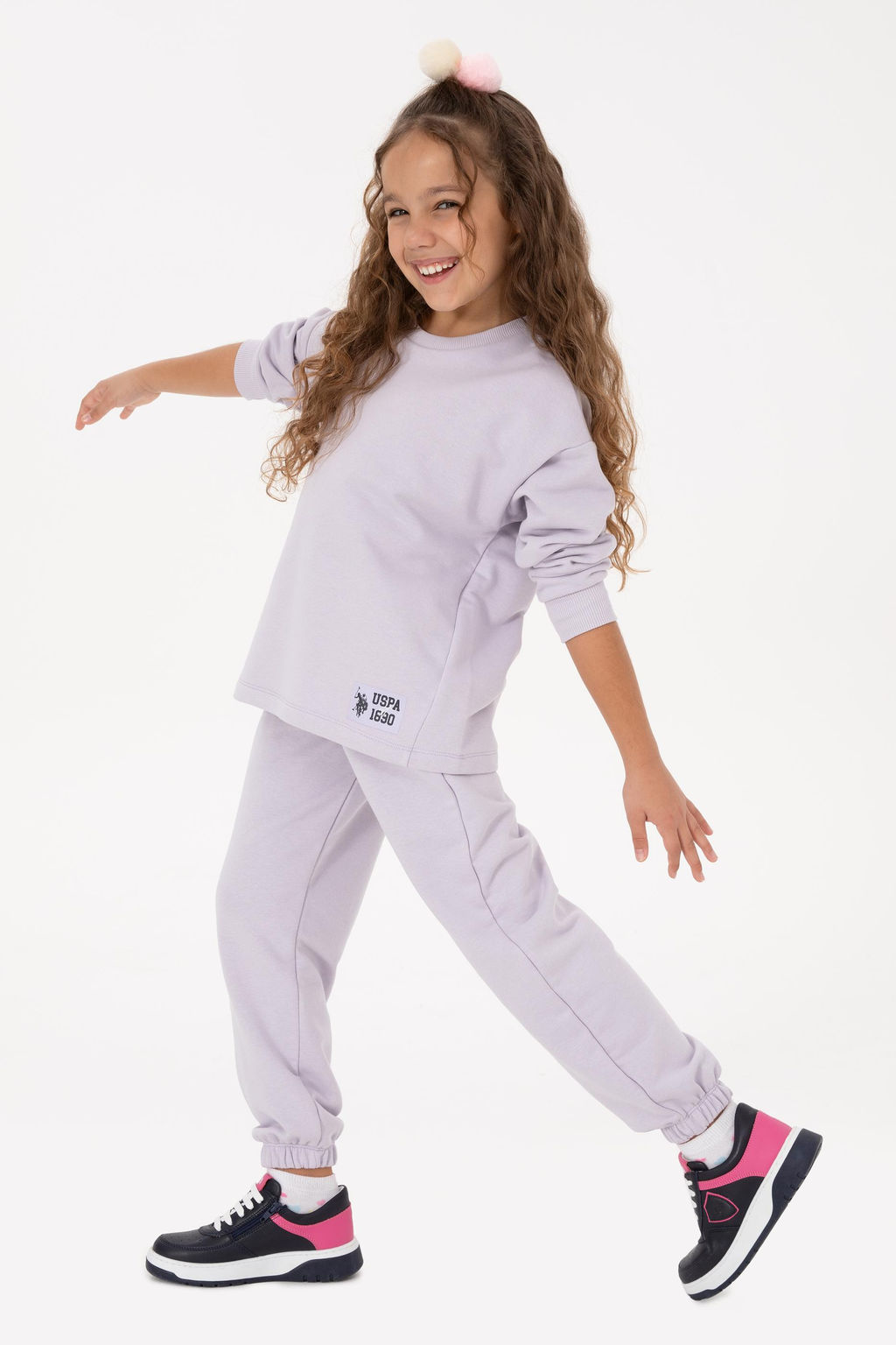 K_z _ocuk Lila E_ofman Tak_m_ Sepette S_rpriz _ndirim - U.s. polo assn фото 8