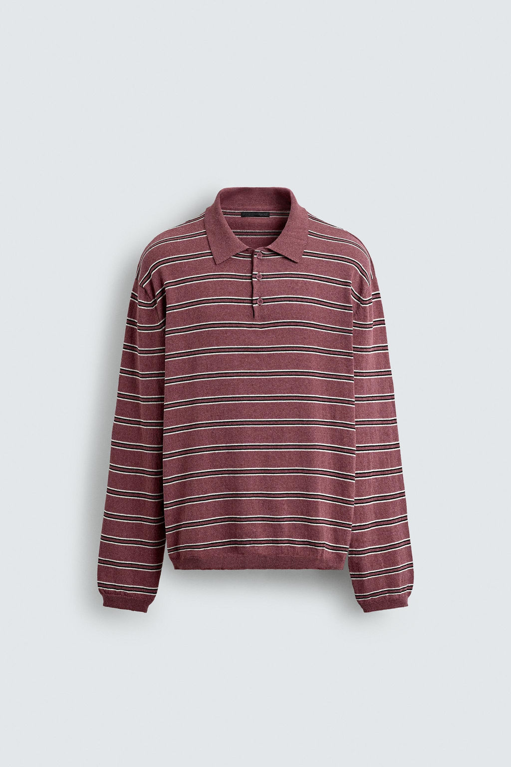 STRIPED KNIT POLO SHIRT - Zara фото 15