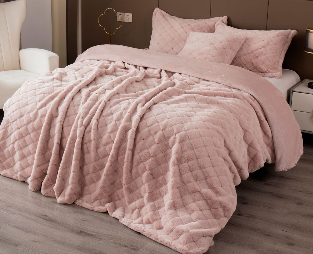 Покрывало декоративное Shinshilla point (пудра платина) - Kazanov.a. фото 3