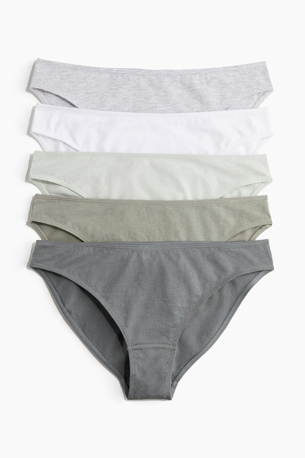 Pack de 5 bragas de algodon