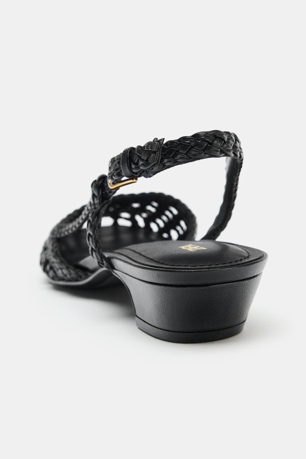 ZAPATO DESTALONADO TRENZADO / Negro - Zara фото 7