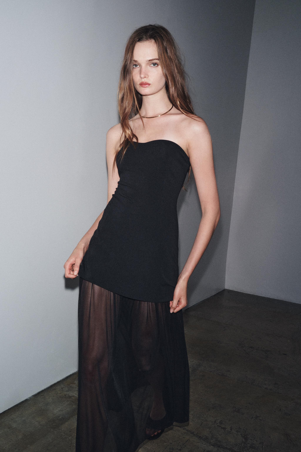 STRAPLESS COMBINED DRESS - Zara фото 2