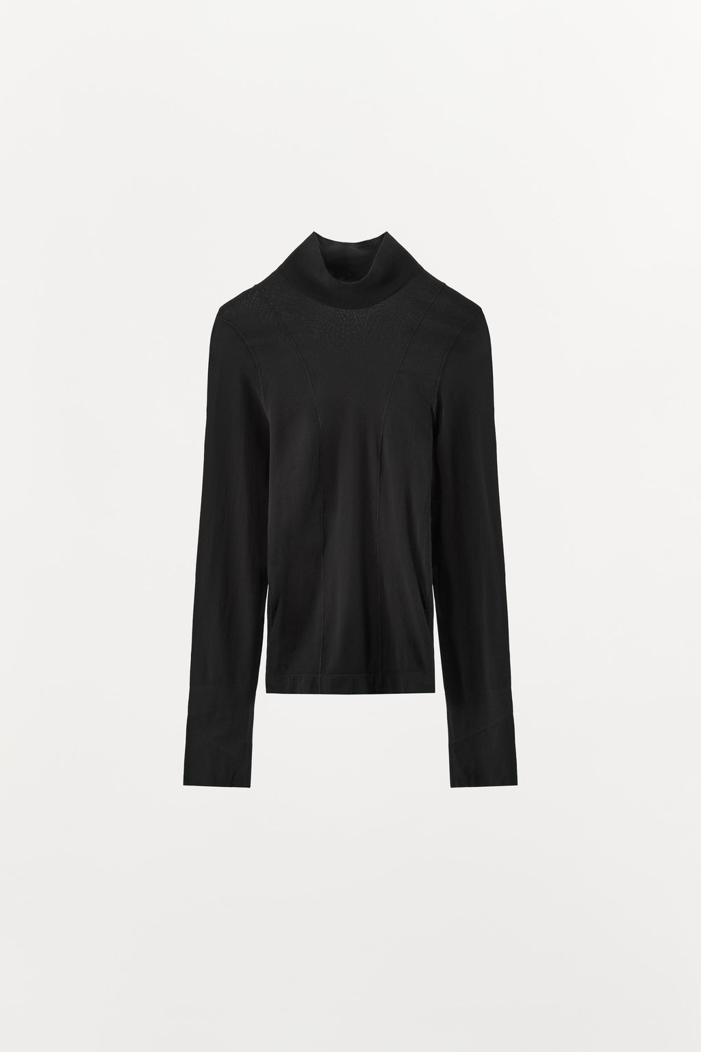 HIGH NECK TOP WITH POLYAMIDE - Zara фото 2