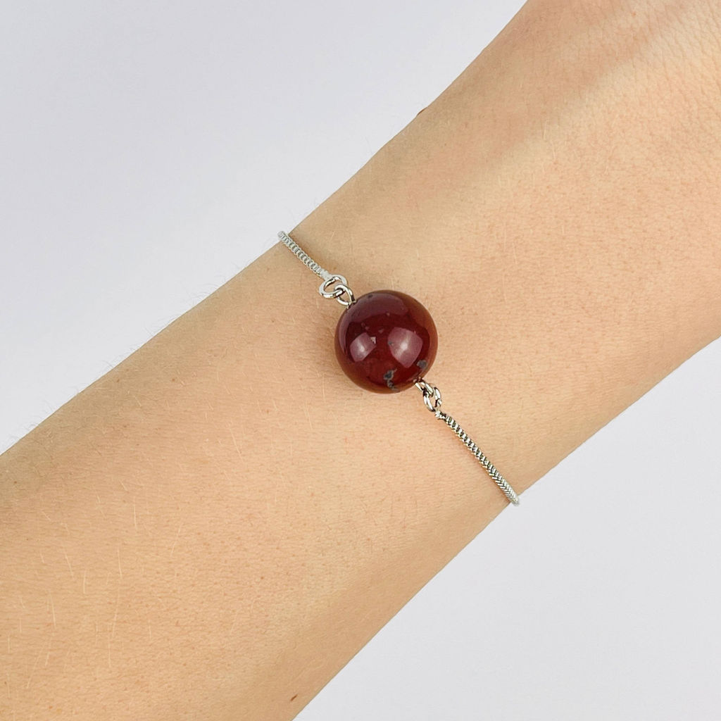 Браслет регулируемый с Яшмой - Радуга самоцветов фото 2