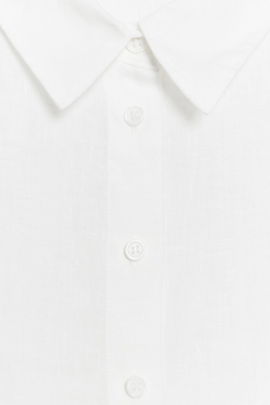CAMISA LINO 100% ZW COLLECTION / Blanco - Zara фото 7