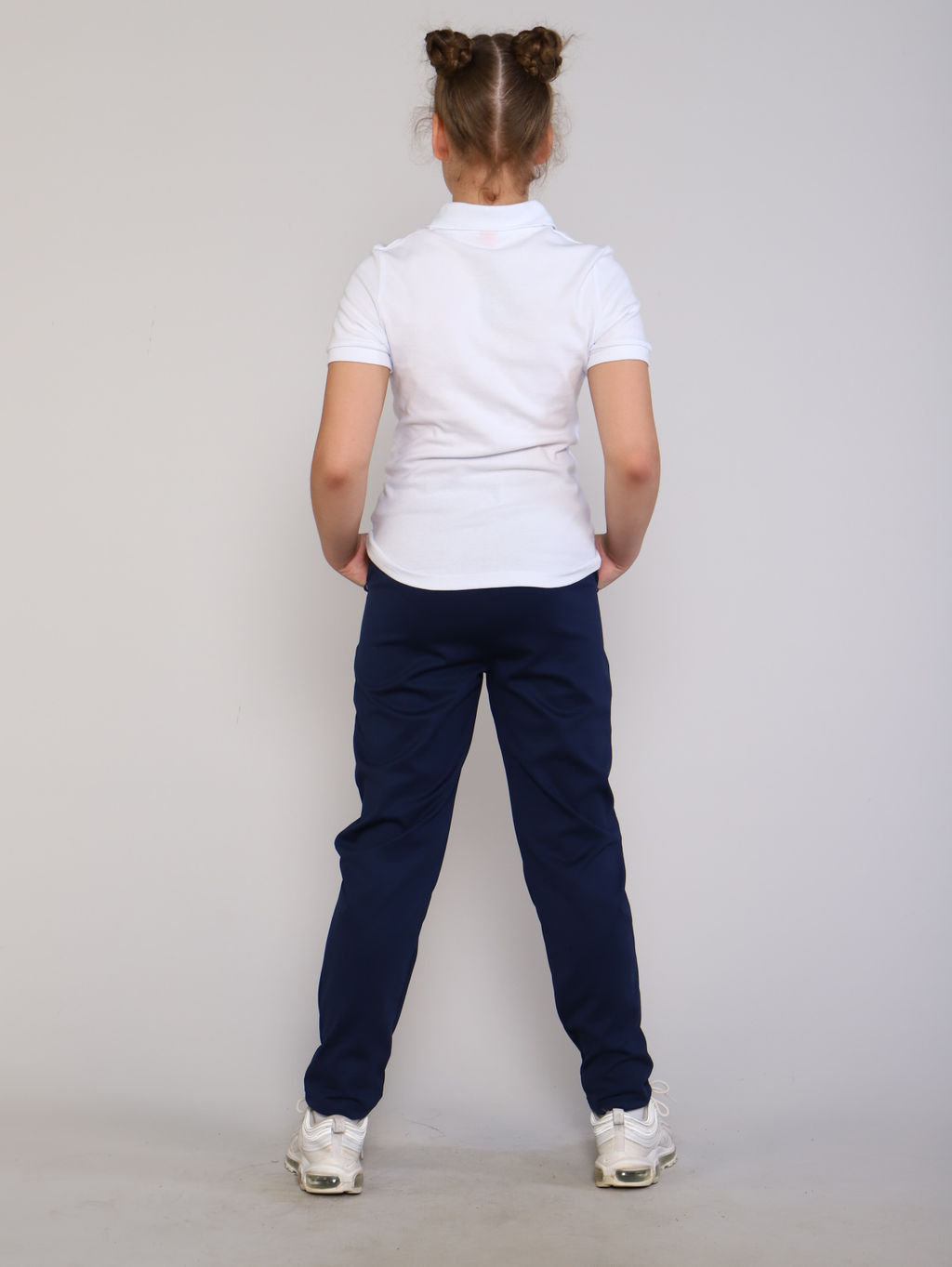 Ладошки / Рубашка-поло Гимназия белый  фото 5