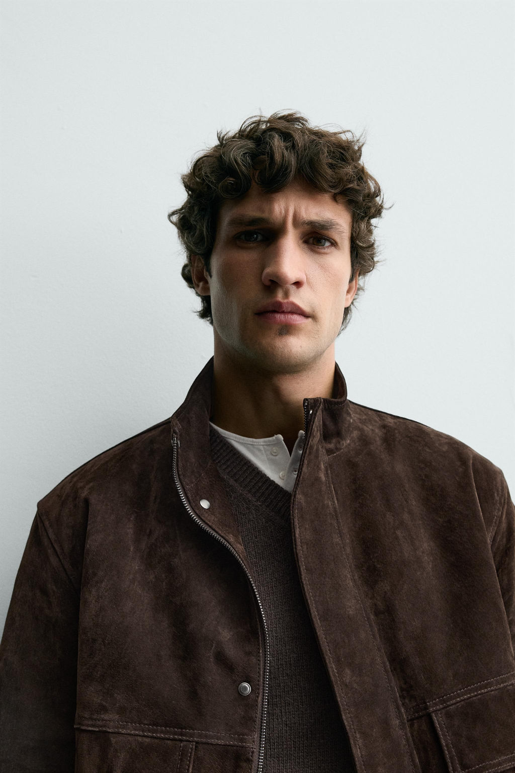 LEATHER SPLIT SUEDE JACKET - Zara фото 15