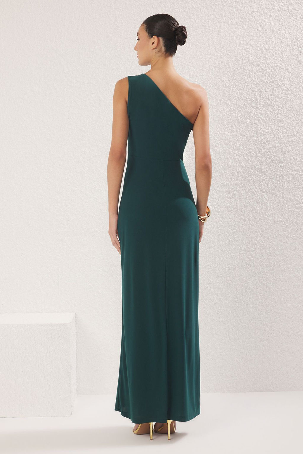 TRENDYOLMILLA Lacivert Vucuda Oturan Aksesuar Detayl? Orme Uzun S?k Abiye & Mezuniyet Elbise TPRSS25AE00016  фото 4