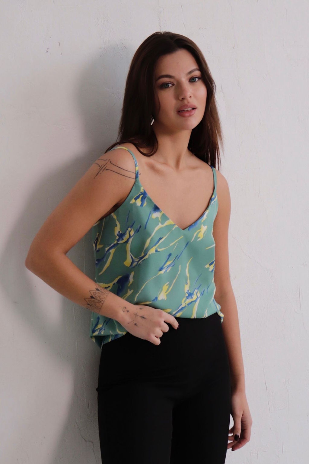 11098 Топ базовый с принтом - Martichelli фото 6