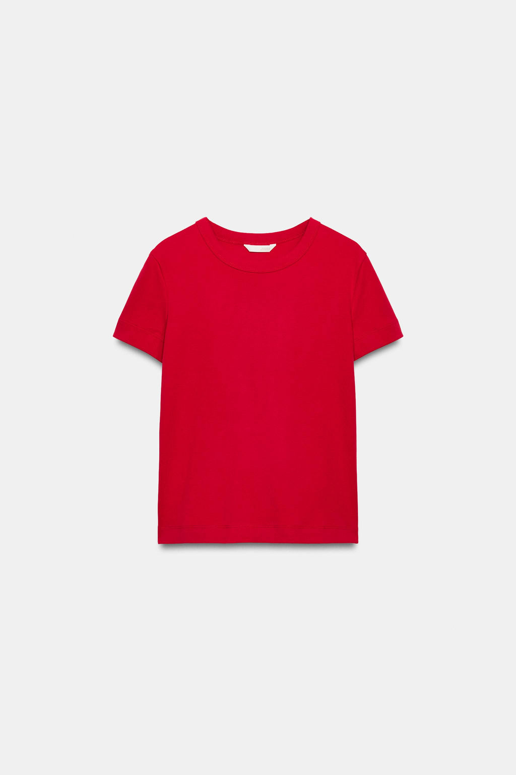 CAMISETA INTERLOCK MANGA CORTA / Rojo vivo