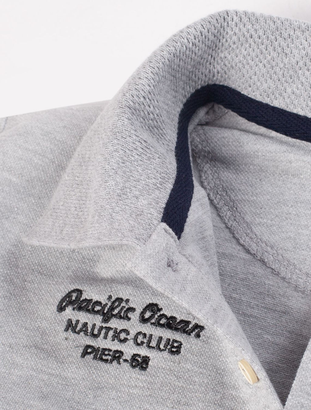 Футболка-поло из трикотажа пике с эластаном