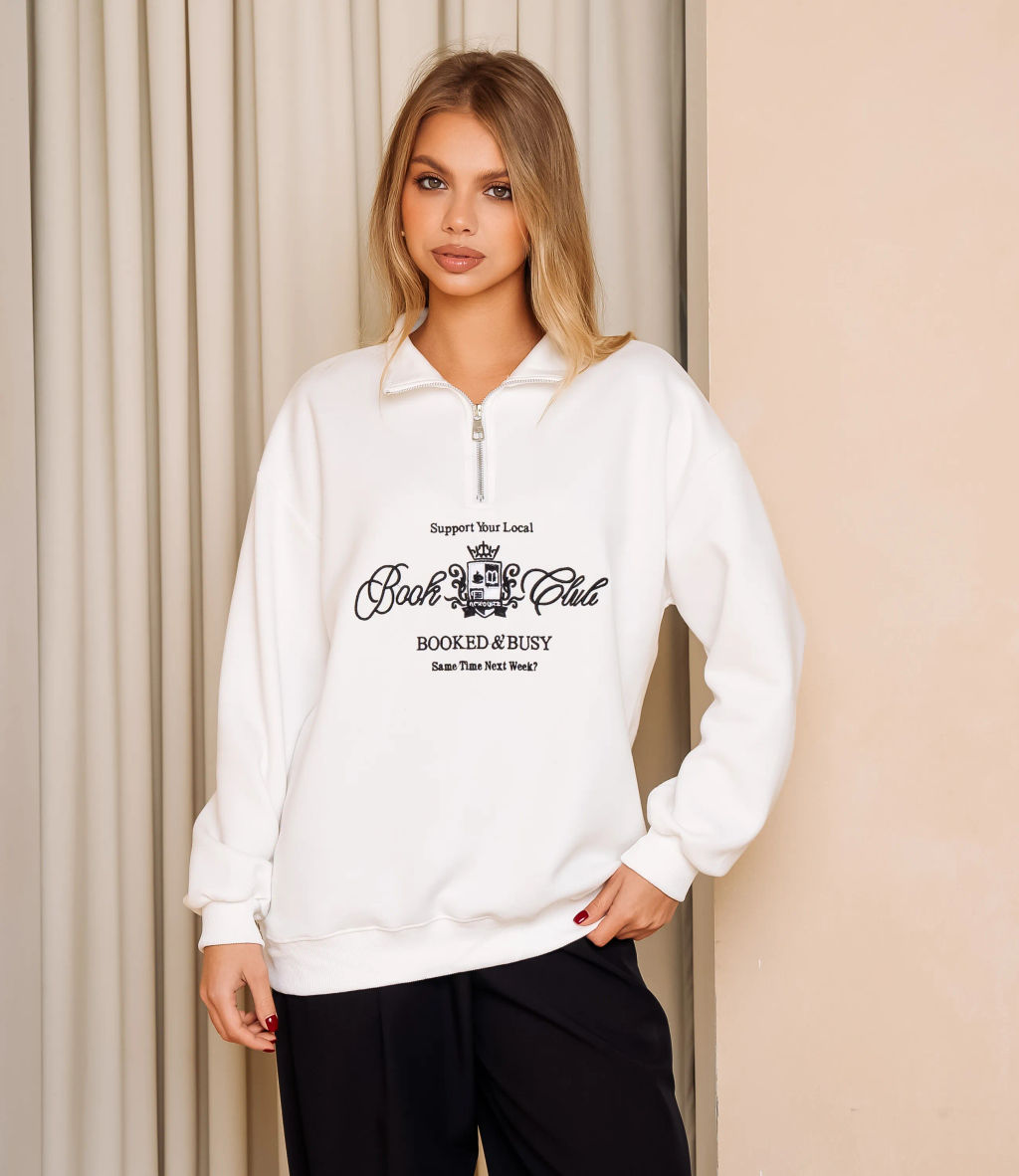 Свитшот #КТ182 (7), белый