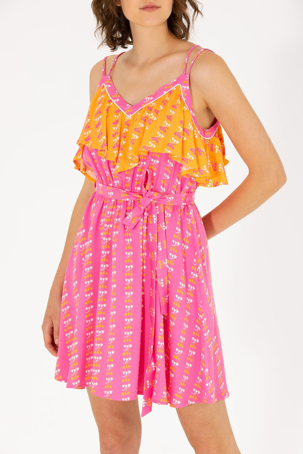 U. S. Polo Assn Женское тканое платье цвета фуксии - U.s. polo assn фото 6