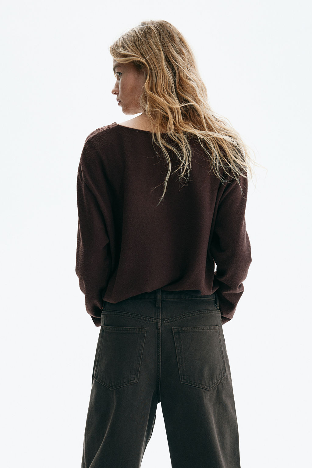 Top de punto con ribete de encaje - H&m фото 8