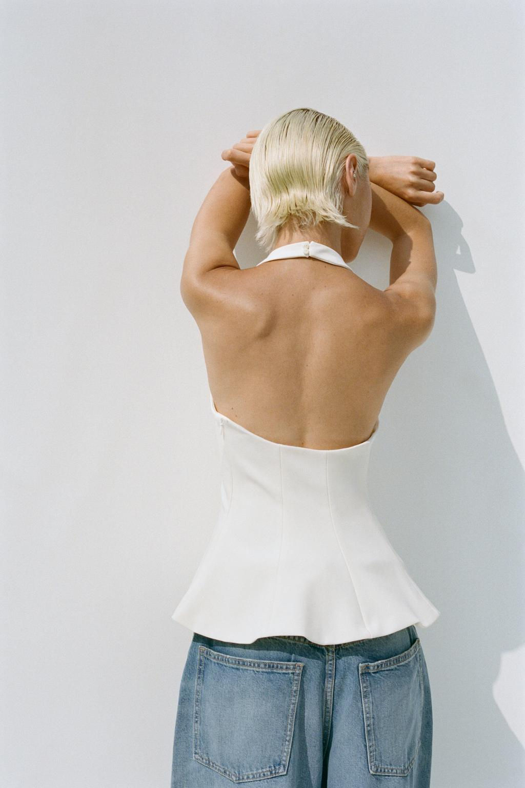 PEPLUM STRETCH TOP - Zara фото 9