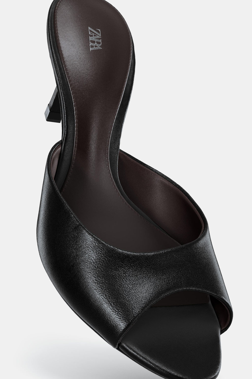 LEATHER SLINGBACK SANDALS - Zara фото 5