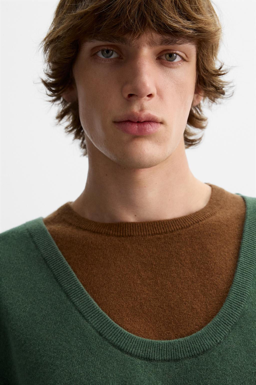 COLOUR BLOCK WOOL SWEATER X HARRY LAMBERT - Zara фото 6