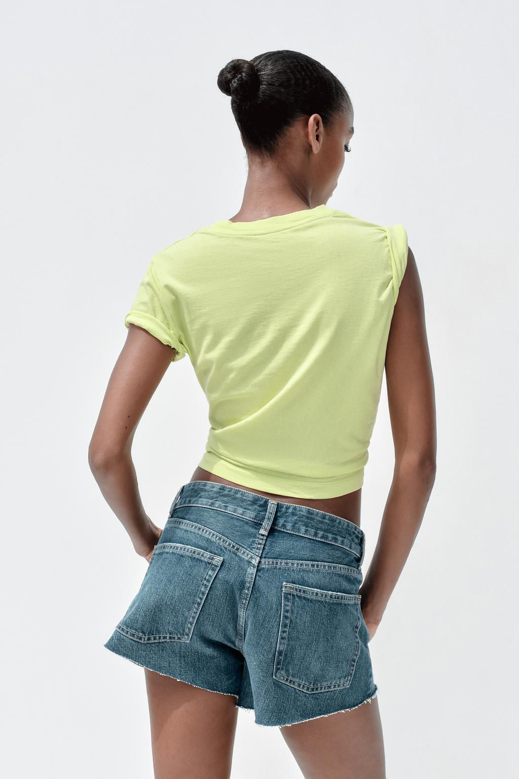 WASHED T-SHIRT WITH SLOGAN - Zara фото 5