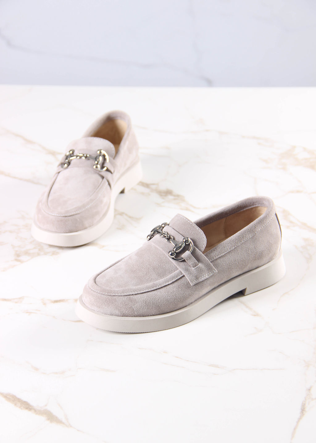 Лоферы туфли EDART 172.1841 be. каменная замша фото 18