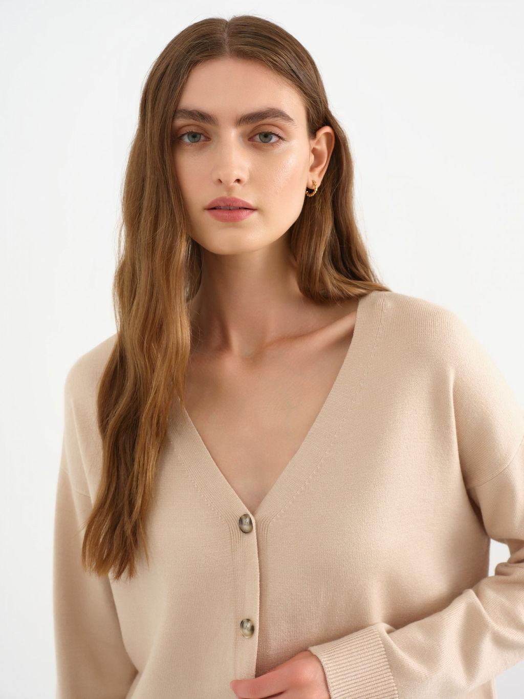 Conso/KCL 230627 - light beige Кардиган женский фото 6