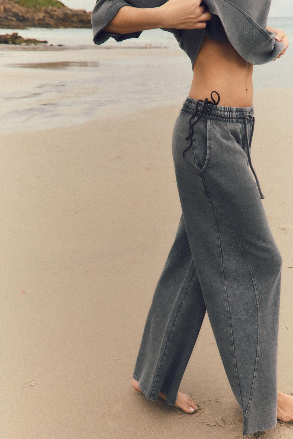 WASHED EFFECT TROUSERS - Zara фото 12