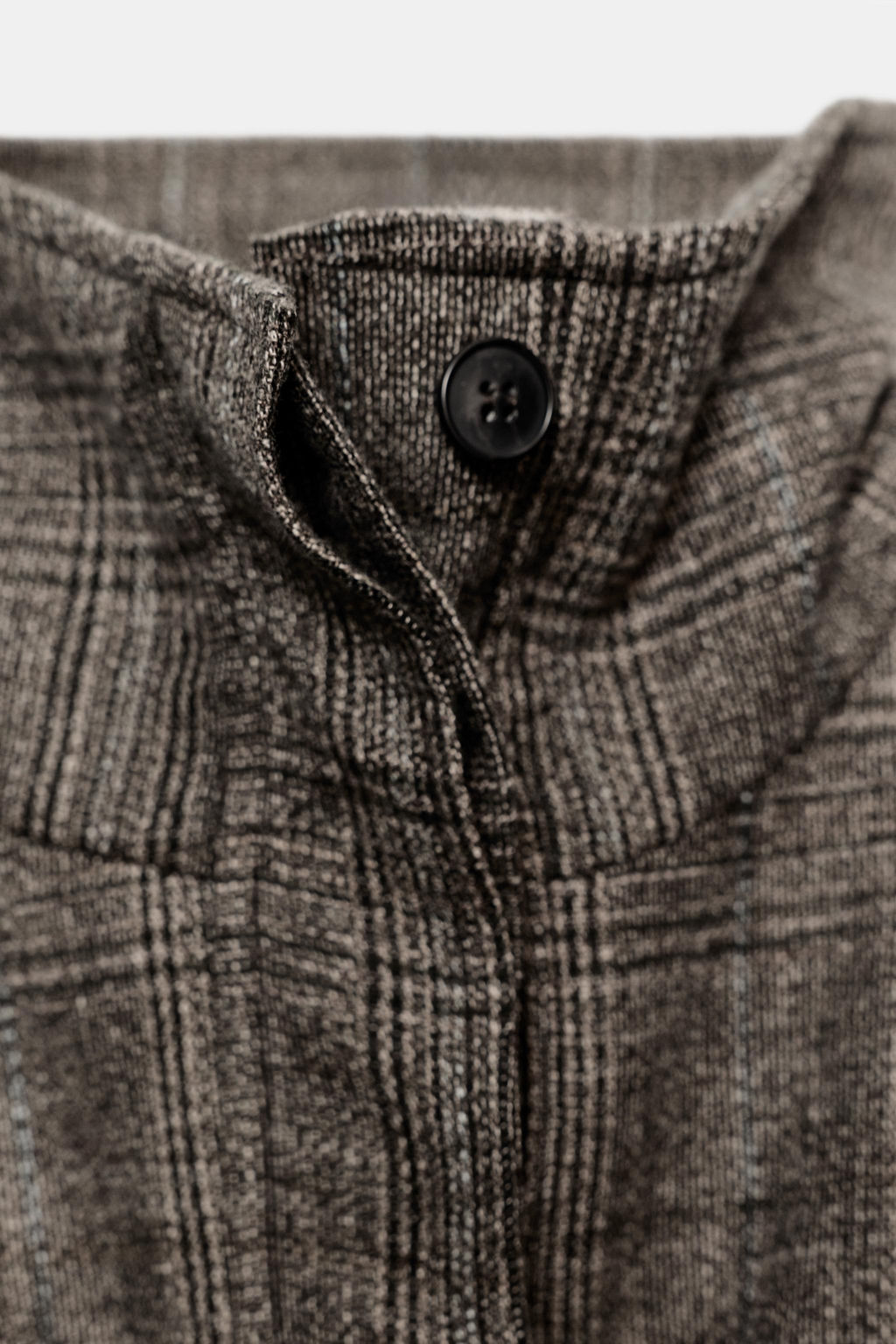 ZW COLLECTION CHECK PEPLUM WOOL BLEND JACKET - Zara фото 6