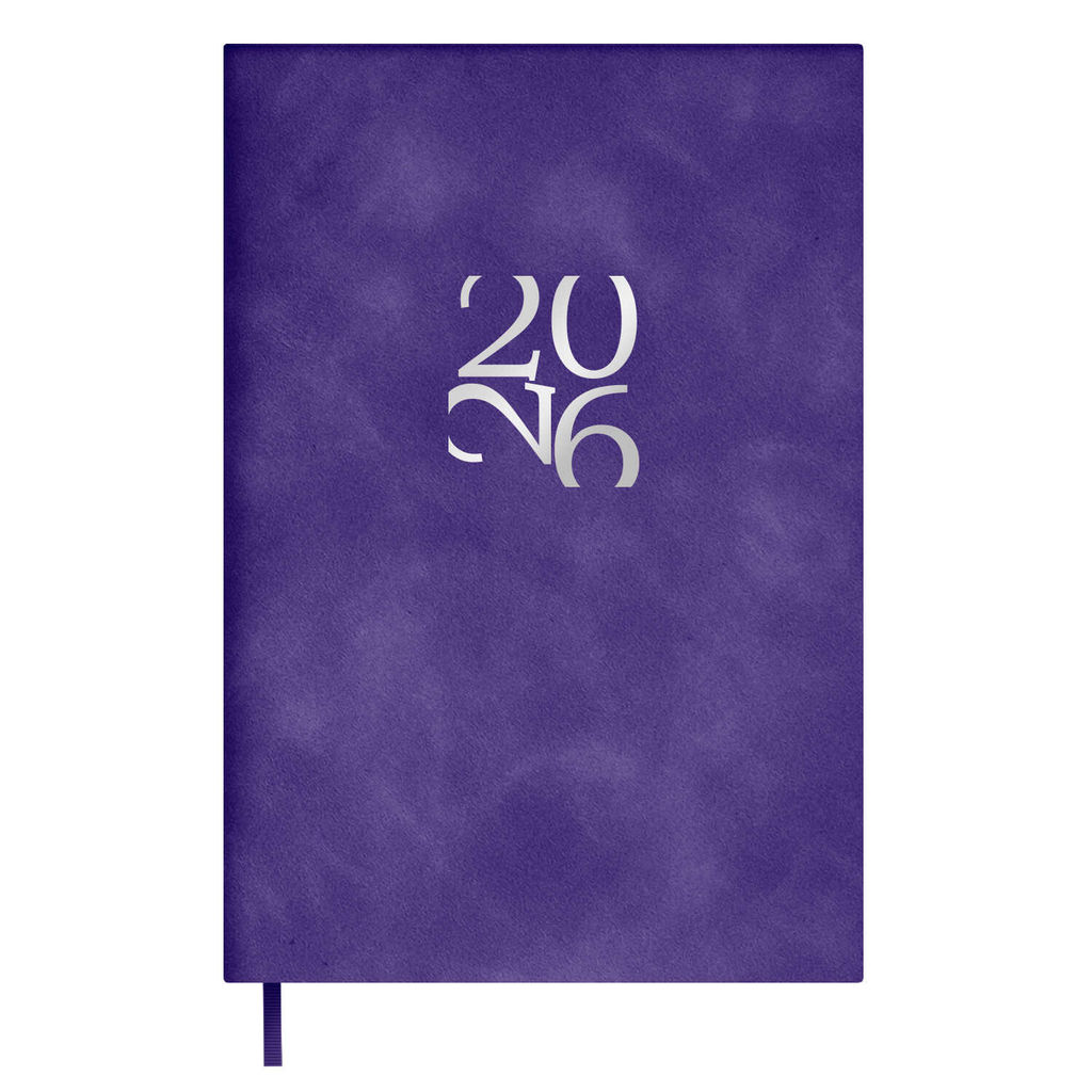 Ежедневник датированный 2026 ESCALADA, А6, 120 л., арт. 70317/ 20 БЕЙБИСКИН ФИОЛЕТОВЫЙ