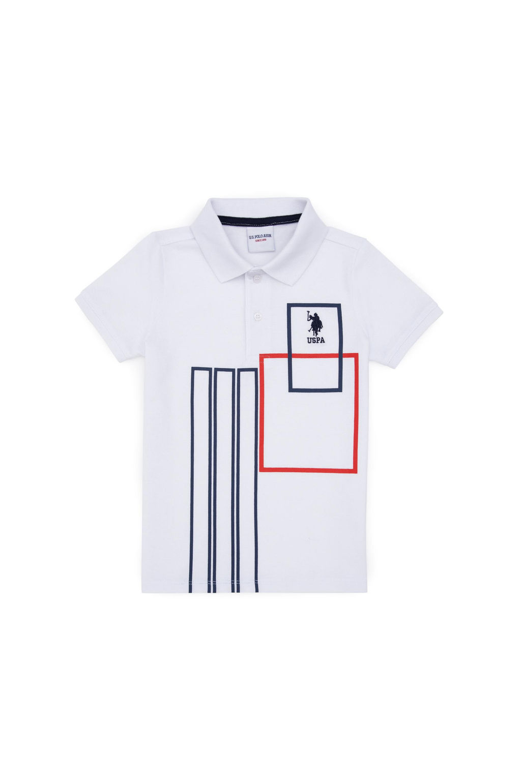 Erkek _ocuk Beyaz Polo Yaka Ti__rt Sepette S_rpriz _ndirim